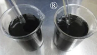 スス水溶液を用いた重珊水の再汚染防止比較試験