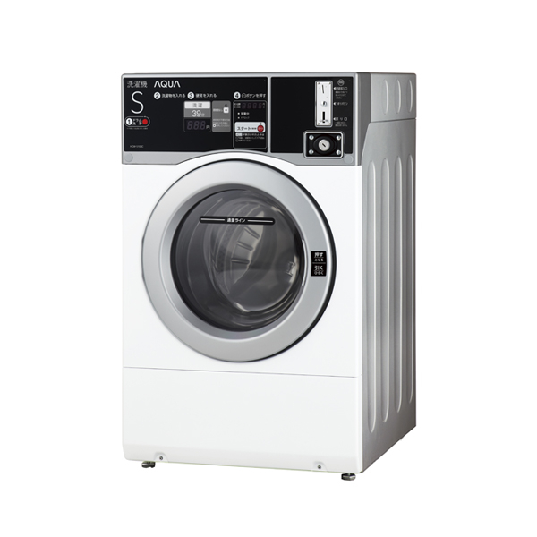 【アクア】コイン式全自動洗濯機 HCW-5108C(WT)
