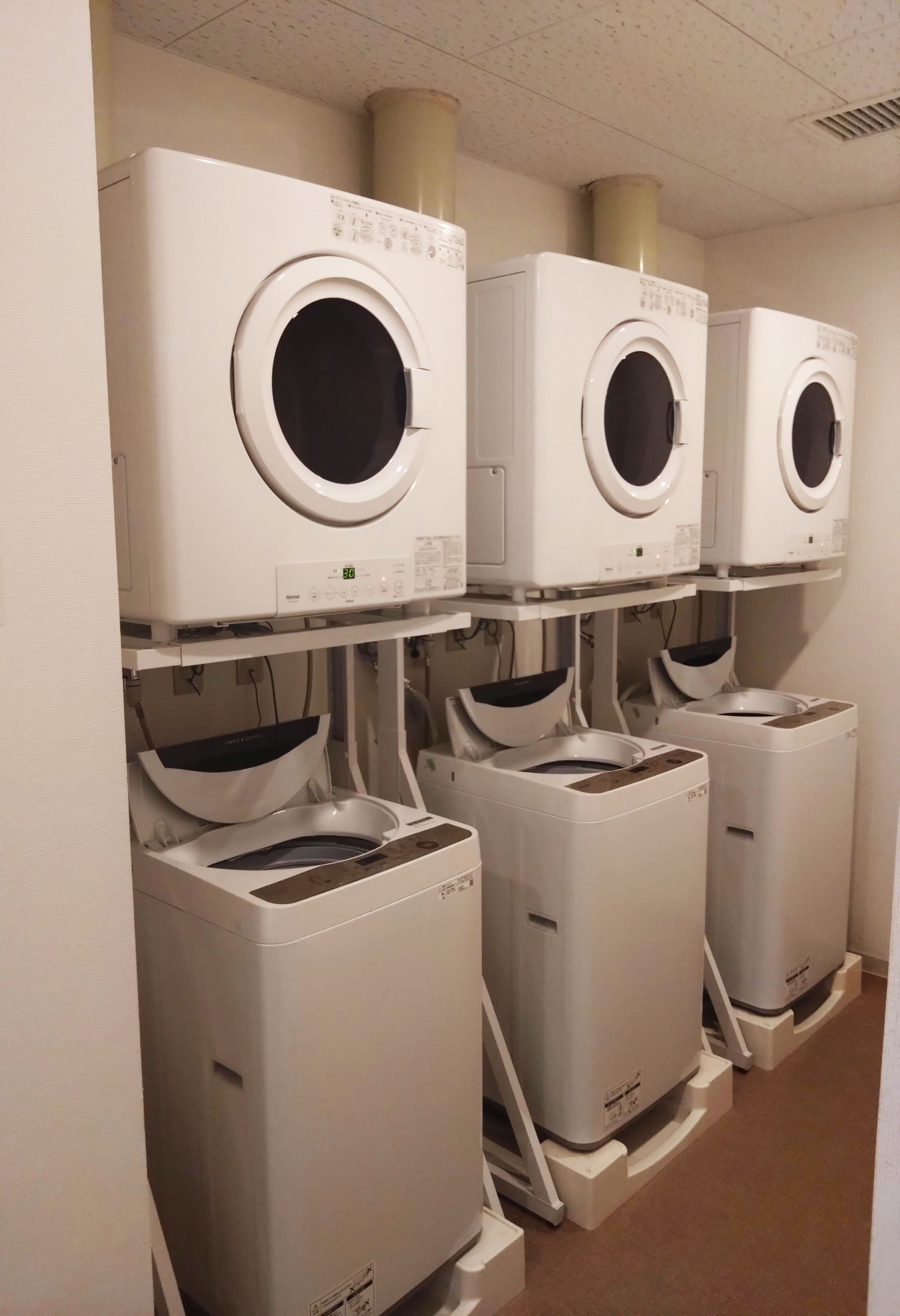 社員寮にリースシステムランドリー